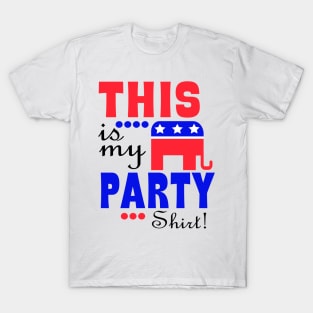 This Is My Republican Party shirt T-Shirt